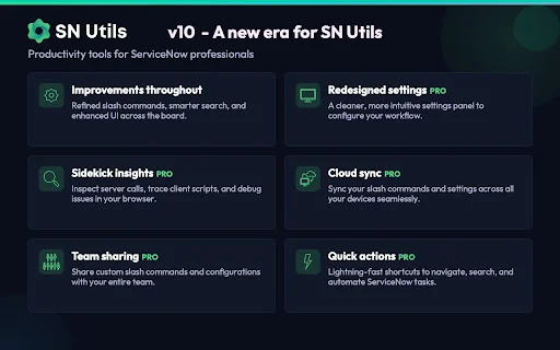 SN Utils OnPrem: Pinakamahusay na Productivity Tool para sa ServiceNow - Screenshot 5