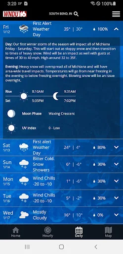 I-download ang WNDU First Alert Weather – Tumpak na Panahon - Screenshot 3