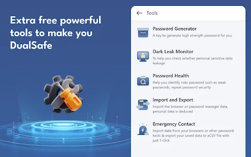 DualSafe Password Manager: Ligtas na Tagapamahala ng Password - Screenshot 5