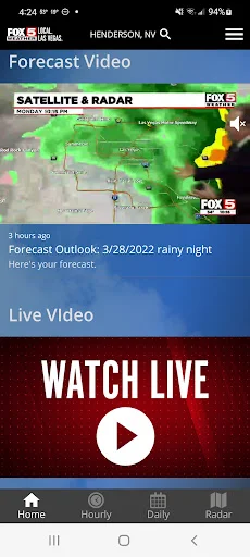 I-download ang Las Vegas Weather Radar-FOX5 – Tumpak na Panahon - Screenshot 2